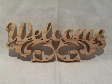 Welcome Sign Cut With The Scroll Saw Scroll Saw Patterns Free Scroll