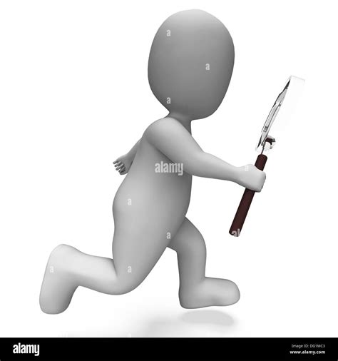 Searching Character Showing Research Detective And Investigation Stock