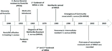 1 Antibiotic Resistance Timeline For Staphylococcus Aureus Download