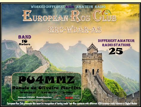 ERC Awards Baixados Em 12 09 2022 PU4MMZ Radio Amateur Brazil