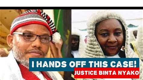 Nnamdi Kanu Roars In Court As Justice Nyako Withdraws From His Trial