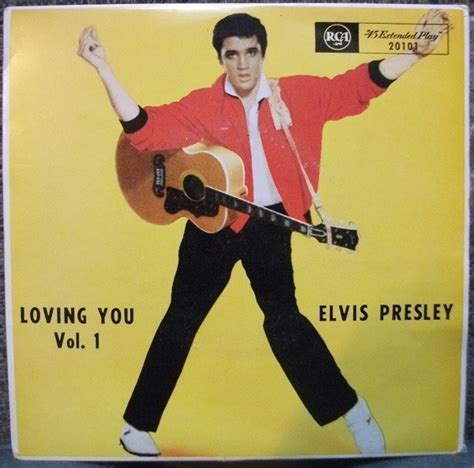 Loving You Vol 1 By Elvis Presley With The Jordanaires 1968 7inch X 1