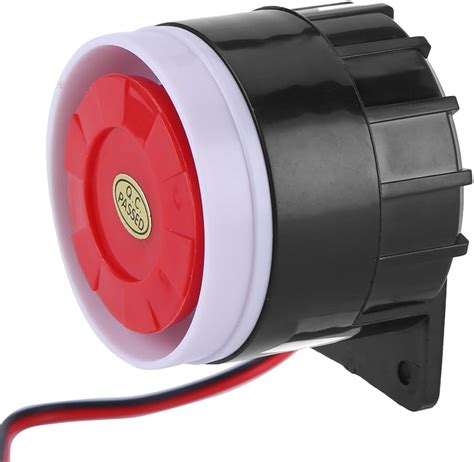 Bocina De Alarma Sirena De Alarma Con Cable De 12 V CC Con Sistema De