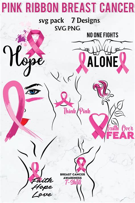 Pink Ribbon Breast Cancer Svg Master Bundles