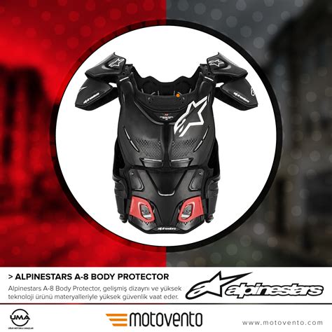Alpinestars A-8 Body Protector, gelişmiş dizaynı ve yüksek teknoloji ...
