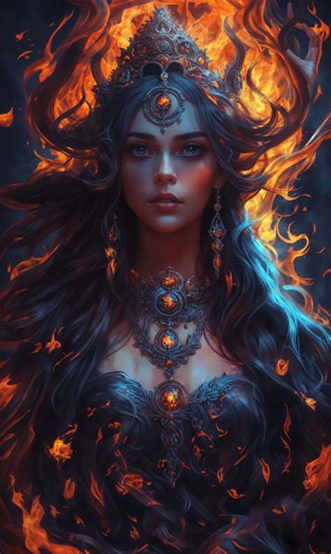 Fire Witch Ai Generated Artwork Nightcafe Creator