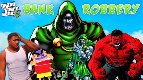 SHINCHAN And FRANKLIN Try To Bank Robbery With Biggest Super Villains