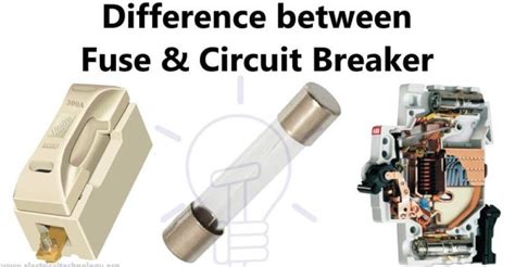 Difference Between Fuse And Circuit Breaker