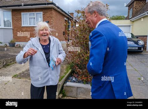 Nigel Farage Election Clacton On Sea Uk 8 June2024 Reform Party Leader Nigel Farage