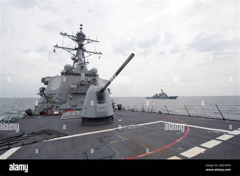 Uss Fitzgerald Conducts A Training Exercise With The Japanese Guided