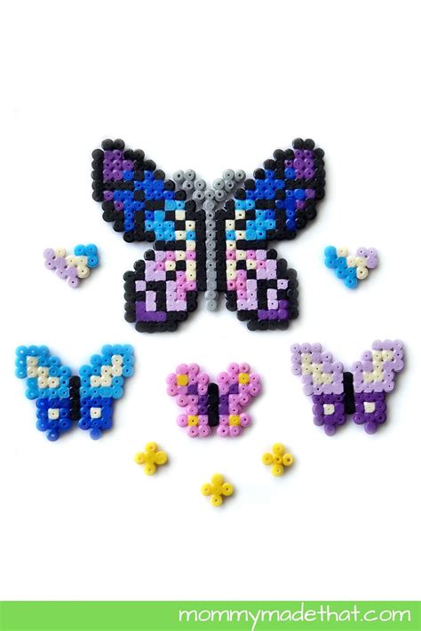 Butterfly Perler Bead Patterns With Free Printable Template