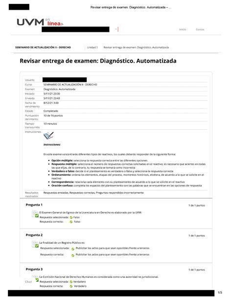 Diagn Stico Egel Revisar Entrega De Examen Diagn Stico