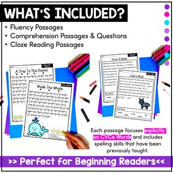 Cvce Reading Passages Magic E Decodable Stories And Silent E Activities