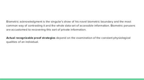 Physical Biometrics Ppt