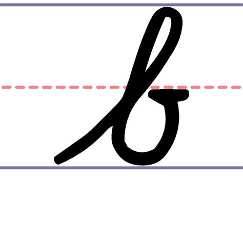 How to Write a Cursive Lowercase b