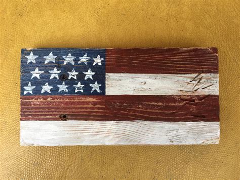 Wood American Flag/ Americana Decor/ USA Flag/ Small Wood - Etsy