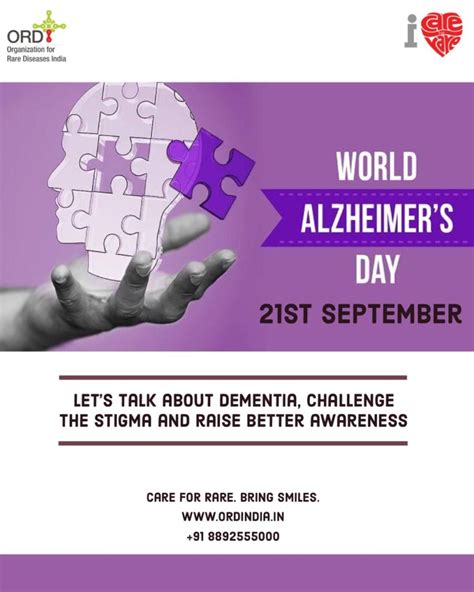 St September World Alzheimers Day Ord India