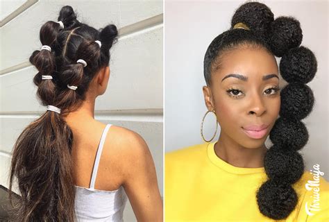 21 Ways Beautiful People Are Wearing Bubble Braids Thrivenaija