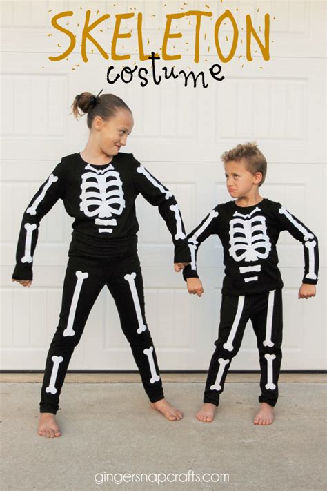 Ginger Snap Crafts: Skeleton Costume {tutorial}