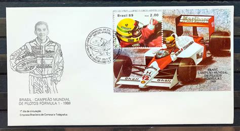 Envelope Fdc Ayrton Senna Formula Carro Cbc Rj