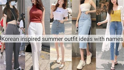 Korean Inspired Summer Outfit Ideas With Names The Trendy Girl Youtube