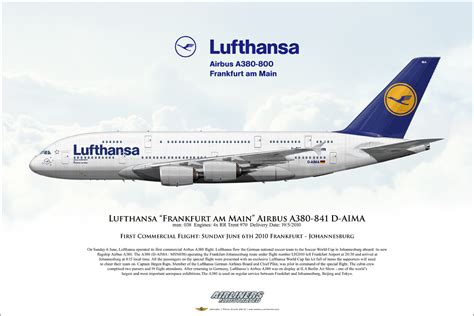 Lufthansa Frankfurt Am Main Airbus A380 841 D AIMA Art Print