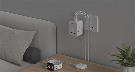 Multi Plug Socket Extensions With 3 USB TESSAN USB Plug Adaptor UK 3