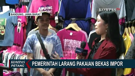 Tanggapi Larangan Pemerintah Pedagang Thrifting Di Pasar Cimol