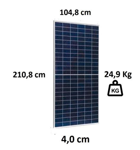 Painel Solar Half Cell W Canadian Solar Placa Solar Half Cell