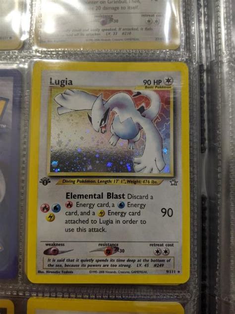 Lugia Holo St Edition Pokemon Neo Genesis Card Hobbies Toys Toys