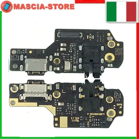 Connettore Di Ricarica Xiaomi Redmi Note T Microfono Dock Jack Pcb