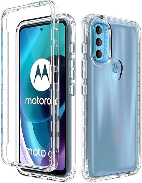 Abeike Funda Motorola Moto G71 5G Case PC Transparente Dura De Cuerpo