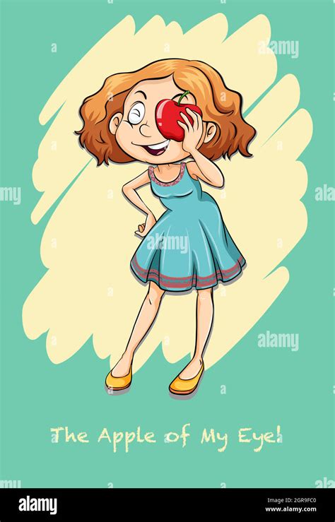 The Apple Of My Eye Stock Vector Image And Art Alamy