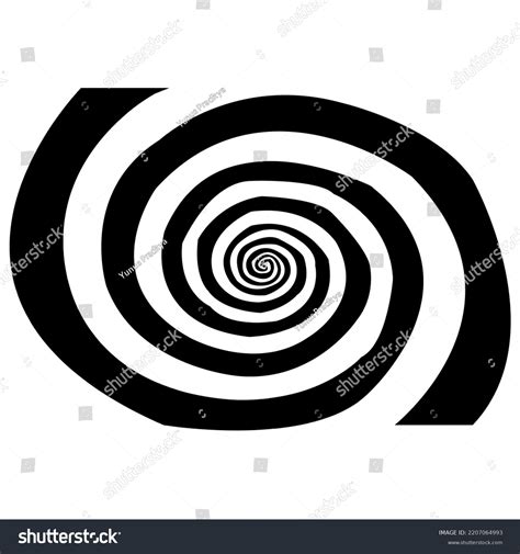 Black White Spiral Optical Illusion Stock Vector (Royalty Free ...