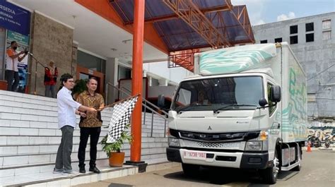 Uji Coba Truk Listrik Mitsubishi Ecanter Ktb Jalin Kerja Sama Dengan