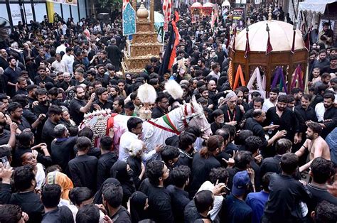 A Large Number Of Mourners Attending The Main Procession Of Th