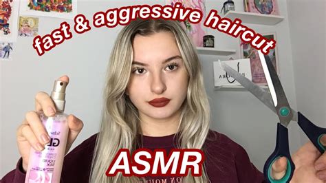 ASMR Fast Aggressive Haircut Collab With ASMRmpits YouTube