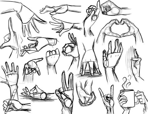 Resultado De Imagen Para Bocetos De Anime Manos Sketches Hand