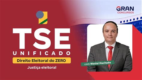 TSE Unificado TSE TREs Direito Eleitoral do ZERO Justiça