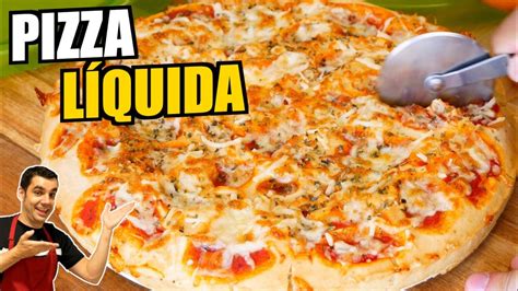 🍕¡pizza LÍquida En 5 Minutos 🥄sin Amasar Solo Con Una Cuchara La Receta Más Rápida Para