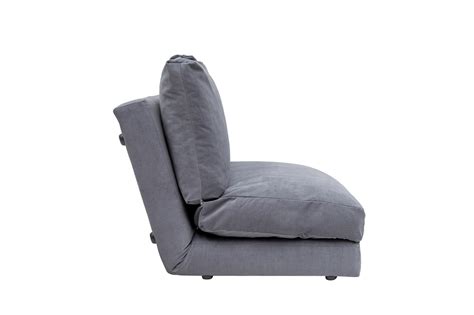 Sofa dwuosobowa Sherso 120 cm szara z funkcją spania Selsey