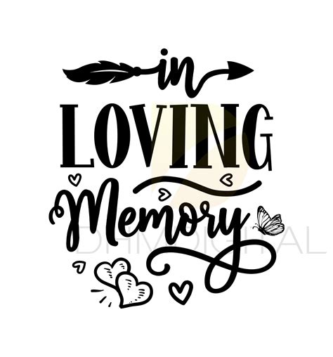 In Loving Memory SVG - Etsy