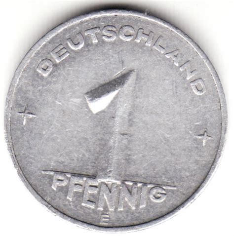 Pfennig E Democratic Republic Germany Coin