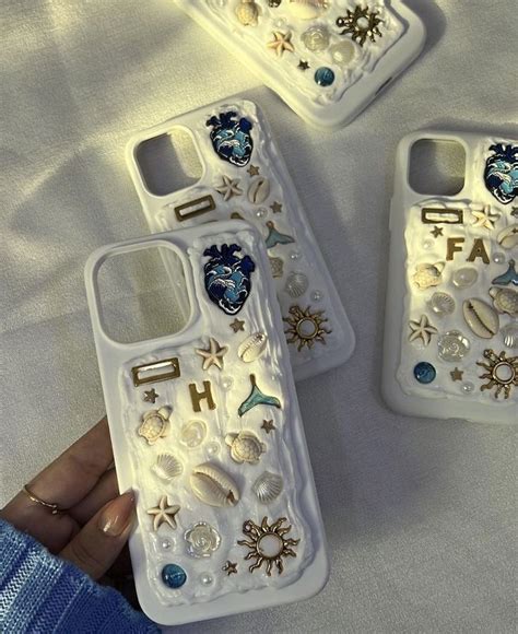 Phone Case Handmade Phone Case Seashell Phone Case Diy Iphone Case