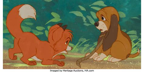 The Fox and the Hound Tod and Copper Production Cel Setup (Walt | Lot #95159 | Heritage Auctions