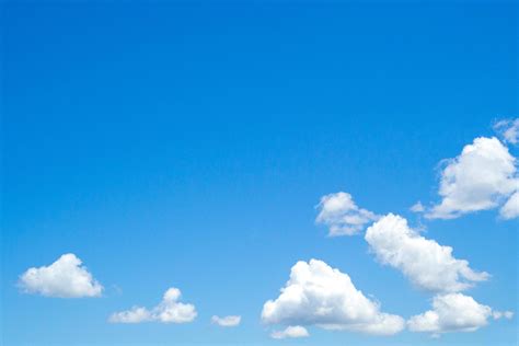 Clear Blue Sky With Clouds Wallpaper