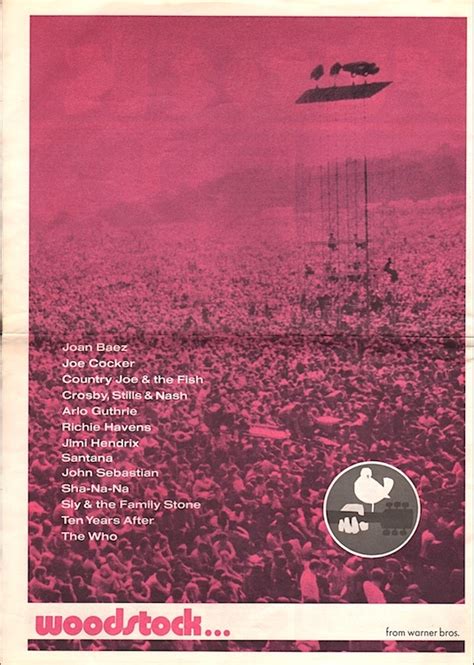 Woodstock Music Festival - Film Documentary - 1969 Warner Br