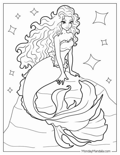 Mermaid Coloring Pages Free Pdf Printables Artofit