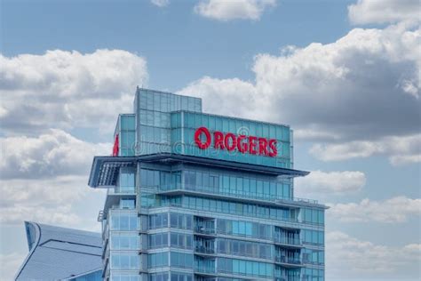 Close Up To The Uppermost Section Of The Rogers Tower Building Within