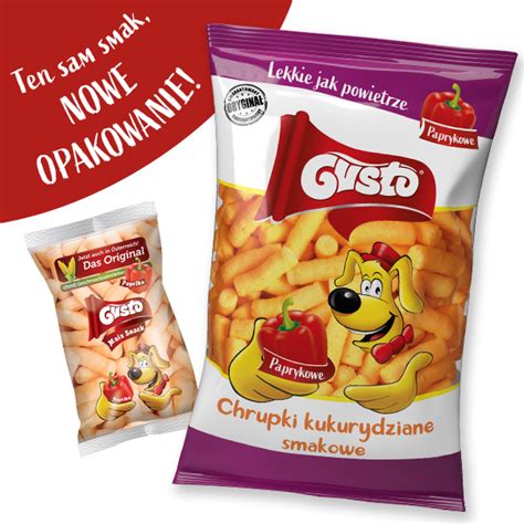 Chrupki Kukurydziane O Smaku Paprykowym 100g Gusto Pufuleti